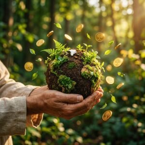 Hands holding earth globe